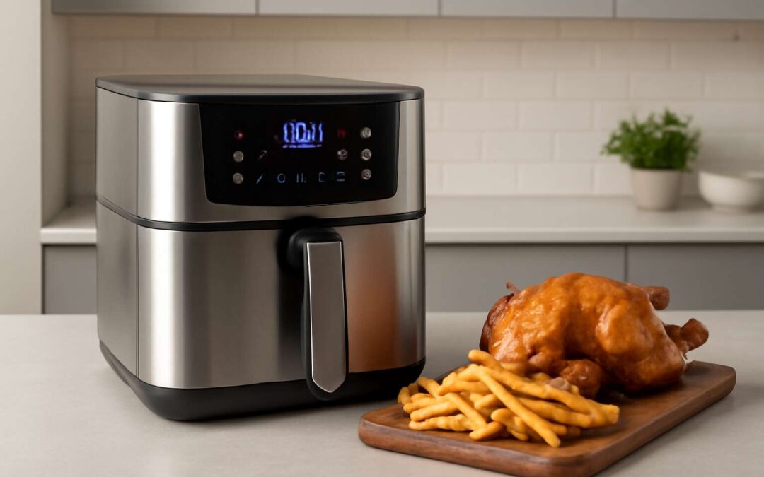 Discover the 8l air fryer: Crispy, quick meals without the mess.