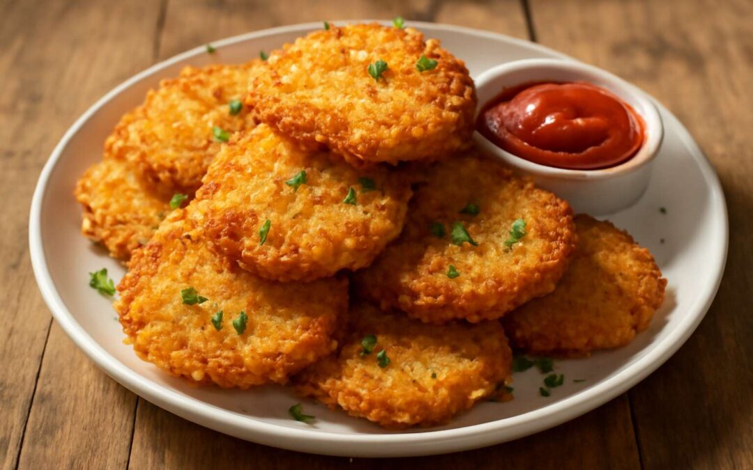 Golden, Crispy: air fryer hash browns for a breakfast win.