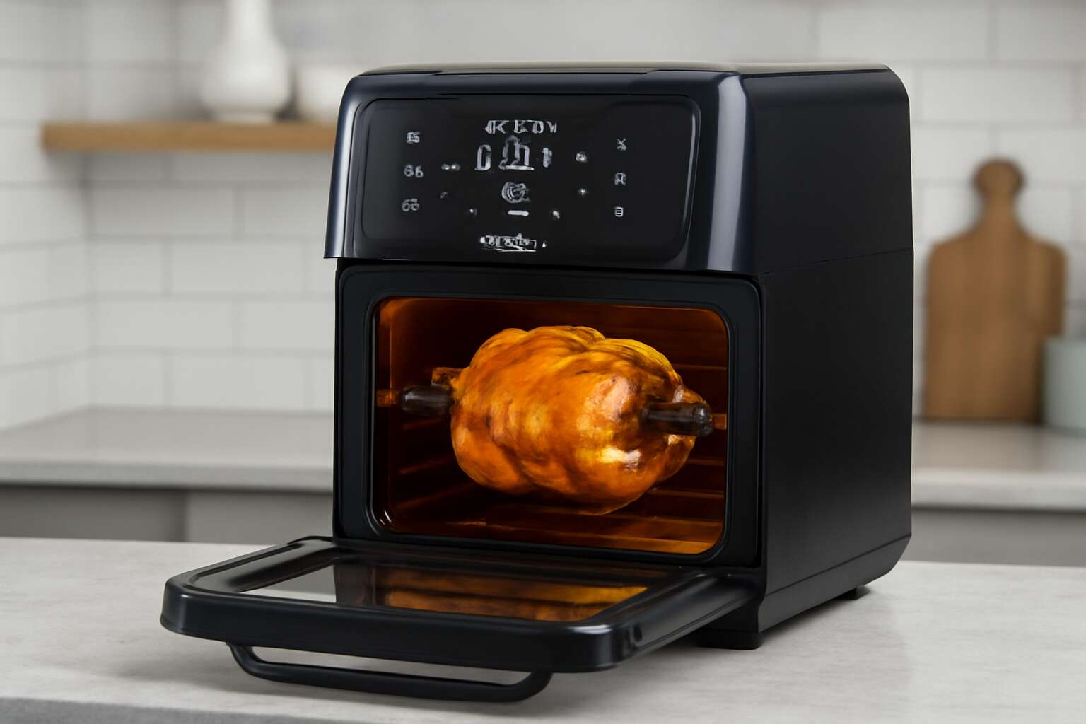 milex 25l rotisserie air fryer