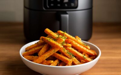 Crispy airfryer yam: a quick, delicious snack everyone will love.