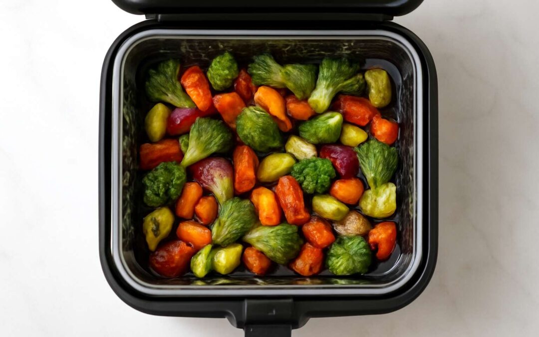 Crispy Perfection with the airfryer baking sheet for quick, healthy snacks!