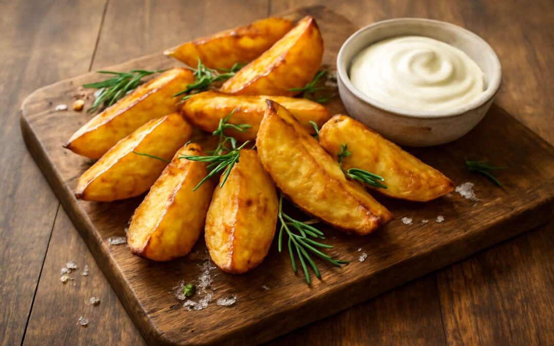 Knusprige airfryer kartoffelspalten in wenigen Minuten – dein einfaches Rezept für perfekte Pommes.