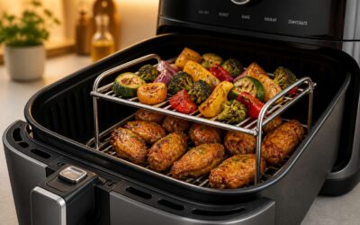 Upgrade your airfryer rack to cook more food evenly.