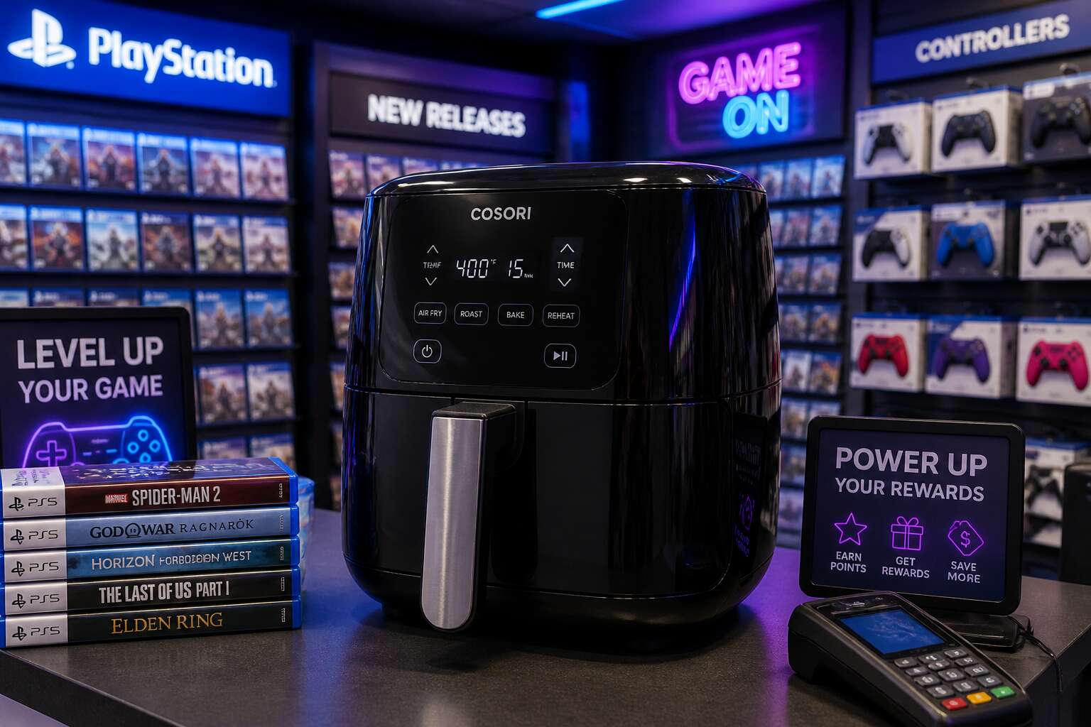 air fryer at game store