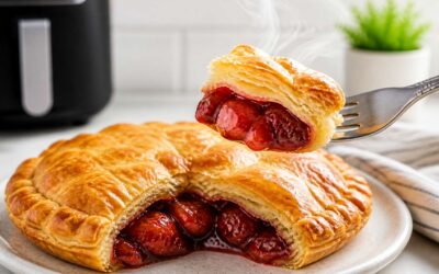 Make a frozen pie in air fryer for a quick, crispy dessert.